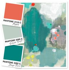 pantone's paint swatches with the same color scheme