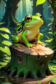 LINDO 🐸. Wallpaper Interesting, Frog Facts, Frog Stuff, Animal Paintings Acrylic, Amazing Frog, Paintings Acrylic, Chameleons