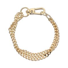 Add a little edge to your ensemble with this 18k gold plated Juvell double-row chain bracelet, featuring sparkling cubic zirconia accents. Click on this JEWELRY & WATCHES GUIDE to learn about fit, styles, materials and more! Add a little edge to your ensemble with this 18k gold plated Juvell double-row chain bracelet, featuring sparkling cubic zirconia accents. Click on this JEWELRY & WATCHES GUIDE to learn about fit, styles, materials and more! FEATURES Length: 7 in. Clasp: lobster-claw Nickel free Metal: brass Plating: 18k gold Finish: polished Packaging: boxedSTONE DETAILS Stone type: cubic zirconia Shape: round Setting: prong Gemstones may have been treated to enhance their appearance. Special care may be required. Please visit our Gemstone Treatment & Special Care Guide for more infor Gold Double Chain Metal Bracelet, Gold Double Chain Bracelet, Gold Metal Chain Bracelet With Double Chain, Everyday Gold Double Chain Bracelet, Gold Double Chain Bracelet For Everyday, Trendy Gold Double Chain Bracelet, Gold Cuban Link Double Chain Jewelry, Gold Double Chain Double Strand Bracelet, Gold Double Strand Bracelet With Double Chain