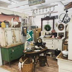 an antique store with lots of old furniture