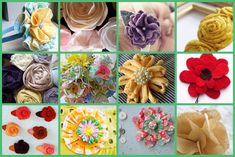 there are many different types of fabric flowers