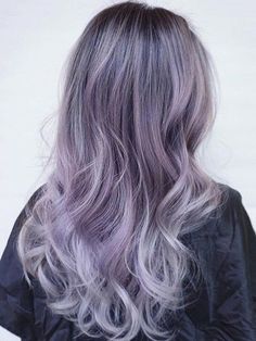 Silver Purple Hair, Purple Blonde Hair, Pastel Purple Hair, Dyed Hair Pastel, Neon Hair, Purple Highlights, Lilac Hair, Hair Color Pastel