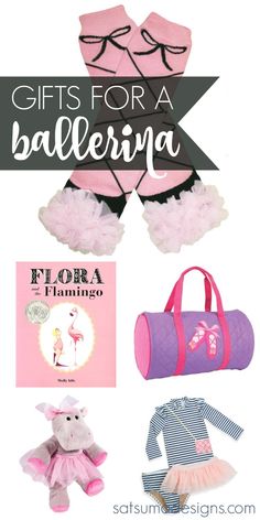 gifts for a ballerina with text overlay