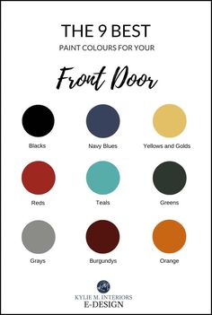 the 9 best paint colours for your front door