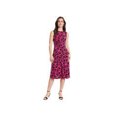 Step into style with this women's London Times floral inset waist midi dress.Click on this WOMEN'S GUIDE to find the perfect fit and more! Step into style with this women's London Times floral inset waist midi dress. Click on this WOMEN'S GUIDE to find the perfect fit and more! FEATURES A-line silhouette Matte jersey construction soft to the feel with some stretch Straight hem Zipper back Sleeveless Partially lined CrewneckFIT & SIZING Fitted bodice through waist, flared skirt 45-in. length from shoulder to hem Midi length hits below the kneeFABRIC & CARE Polyester, spandex Polyester lining Machine wash and tumble dry low Imported Size: 14. Color: Med Pink. Gender: female. Age Group: adult. Pink Fit And Flare Midi Dress, Sleeveless Floral Print Midi Dress For Work, Pink Fit And Flare Knee-length Midi Dress, Sleeveless Midi Dress With Floral Print For Work, Pink Knee-length Fit And Flare Midi Dress, Knee-length Midi Dress For Daywear, Casual Pink Midi Dress For Work, Flared Skirt, Fitted Bodice