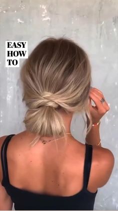 Tutorial Chignon, Hairby Chrissy, Twisted Bun, Event Hairstyles, Guest Hair, Easy Bun, Easy Hair Updos, Up Dos For Medium Hair