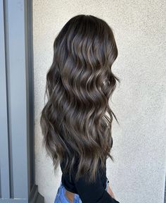 Dark Hair With Icy Highlights, Black Ashy Hair, Ashy Dark Hair, Dark Dimensional Brunette, Dimensional Light Brunette, Black Bayalage Hair, Bronde Balayage On Dark Hair, Brown Hair Colors With Lowlights, Mushroom Bronde Balayage