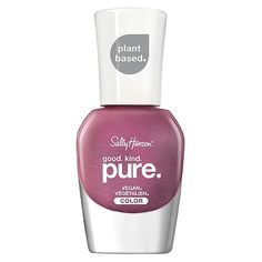 Good.Kind.Pure. Sally Hansen's 16-free natural, plant-based, 100% vegan polish offers beautiful color and shine with no compromise -Available in 37 rich, caring colors along with a top coat, hardener, and cuticle nail oil. -100% natural, plant based brush bristles for better application -Provides radiant, healthy looking nails -All natural hardener improves the look of ridges and imperfections and seals fragile nails -All natural Top Coat provides protection and care and helps color adhere to Mastic Gum, Low Alcohol Drinks, Avocado Fruit, Vegan Nail Polish, Nail Oil, Vegetable Protein, Polish Recipes, Caribbean Recipes, Nail Polish Remover