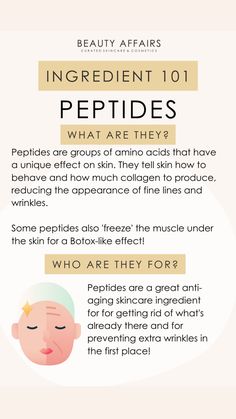 Skin Care Products Not To Use Together, Peptides Benefits, Peptides Skin Care, Skin Care Ingredients, Skin Facts, Skincare 101, Skin Advice, Healthy Skin Tips