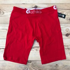 Brand New Ethika Red Cotton Boxer Briefs Price Is Firm! Men’s Size Medium - Sold Out Men’s Size Large - Sold Out Men’s Size Xl 6429 #8 Boxers Outfit, Ethika Boxers, New Balance Trail, Yellow Sweatshirt, Compression Tights, Parks N Rec, Compression Shirt, Golf Pants, Nike Flex