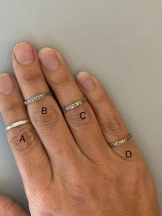 Various style of delicate silver ring perfect for your pinky or midi ring Little Finger Ring, Pinky Finger Ring, Grad Gift Ideas, Delicate Silver Rings, Silver Pinky Ring, Plain Silver Rings, Pinky Finger, Pattern Ring, Midi Ring