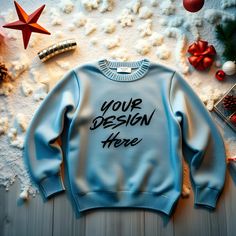 Customizable Crew Neck T-shirt For Winter, Customizable Crew Neck Christmas T-shirt, Holiday Artwork, Wooden Hangers, Red Tshirt, Christmas Tees, Tshirt Mockup, Christmas Designs, Shirt Mockup