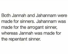 a text message that reads, both jannah and hannah were made for sinns