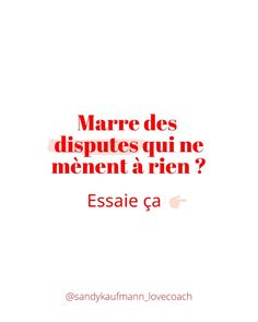 5 grands conseils de @gottmaninstitute pour te disputer de manière saine :
Bien démarrer le conflit. 
Rester collaboratif. 
Vous fixez un délai maximum pour revenir
Réparer si vous n'avez pas réussi à garder le calme.
Aller chercher le rêve.
Trouver les zones de flexibilité. 
Le dernier point c'est de réparer les conflits passés.