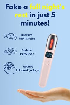 Do you feel groggy in the morning? 😱 After a sleepless night, dark circles and under-eye bags shatter your confidence? In just 5 minutes InfraVibe reduces dark circles with red light therapy, soothing vibrations decrease puffiness, and therapeutic warmth gives your skin a fresh glow. Click through and get your InfraVibe to start your mornings with a fresh look 👉🏻 https://skntight-beauty.com/products/infravibe Luxury Facial, Feeling At Home, Facial Tools, Swollen Eyes, Sleepless Night, Under Eye Wrinkles, Remove Dark Circles, Dark Circles Under Eyes, Reduce Dark Circles