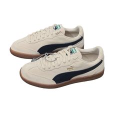 Puma Liga Suede Leather FS 'Beige' 387745-02 (Retro/Skate/Unisex/Low Top/Non-Slip/Wear-resistant/Shock-absorbing) Puma Liga, Beige Sneakers, Man Shoes, Puma Suede, Puma Sneakers, Aesthetic Shoes, Brown Sneakers, Beige Shoes, Swag Shoes