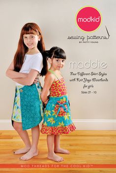 Children's Dress Pattern, Modkid Maddie #supplies @EtsyMktgTool http://etsy.me/2seS3d2 Girls Skirt Patterns, Everyday Skirt, Everyday Skirts, Sew Mama Sew, Designer Prints, Cotton Voile Fabric, Kids Dress Patterns, Indie Sewing Patterns, Easy To Sew