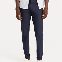 J Crew Men Pant Nwt Navy Fitted Casual Chinos, Casual Navy Tapered Leg Work Pants, Navy Casual Work Pants With Welt Pockets, Navy Casual Dress Pants For Business Casual, Navy Business Casual Chinos, Navy Casual Chinos For Business Casual, Navy Casual Pants For Business Casual, Men Pants, J Crew Men