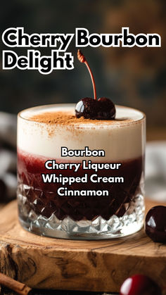 Cherry Bourbon Delight Jim Beam Red Stag Recipes, Hungarian Cocktails, Cherry Pie Cocktail, Bourbon Dinner Party, Bourbon Cherry Cocktail, Whiskey Christmas Drinks, Whiskey Holiday Cocktail, Halloween Bourbon Cocktails, Cherry Bourbon Cocktail