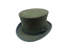 "Get the vintage look with this classic olive green top hat which is 100% premium wool.   Handmade with a satin lining and ribbon band.  Comfortable to wear and easy to clean. This hat is absolutely stunning and will enhance your attire magnificently.    All  items are dispatched track and sign. Perfect for Ascot and weddings. See below detailed breakdown of sizes: (Small - 56-57cm) = (inches 21 3/4  - 21 7/8\") = (hat size 7) (Medium - 57-58 cm) = (inches 22 \" - 22 1/4\") = ( hat size 7 1/8 - 7 1/4) (Large - 58-59 cm) = (inches 23 - 23 1/2\") = (hat size 7 3/8 - 7 1/2) (X Large - 59-60cm) = (inches 24 - 24 3/8\") = (hat size 7 1/2 - 7 1/4) Please note: Sizing information is provided by the manufacturer and does not guarantee a perfect fit. Please use this chart as a guide only." Victorian Top Hat With Short Brim For Formal Occasions, Fitted Formal Flat Cap Felt Hat, Green Military Brimmed Hat, Green Military Hat With Wide Brim, Green Military Style Wide Brim Hat, Green Wide Brim Military Hat, Formal Winter Flat Cap Felt Hat, Classic Formal Flat Cap Felt Hat, Winter Formal Felt Flat Cap