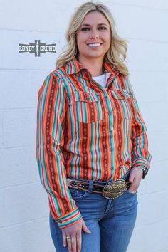 Sturgill Serape Button Up button up Rowdy Crowd Clothing Multicolor Cotton Tops For Rodeo, Multicolor Casual Shirt For Rodeo, Simple Shirts, Plus Size Shopping, Blankets For Sale, Sizing Chart, Trinidad And Tobago, Rodeo, Shopping Outfit