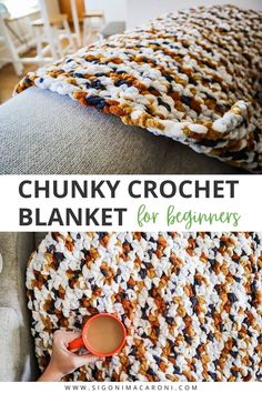 the chunky crochet blanket for beginners