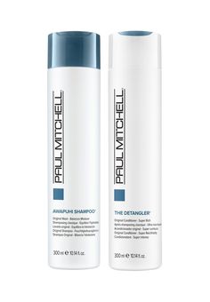 Super Rich Wash Shampoo/Paul Mitchell Original Awapuhi Shampoo A rich, deep cleansing and moisturizing shampoo designed to leave hair clean and fresh, eliminating dulling build-up while preventing moisture loss.  A Super Rich Conditioner/Paul Mitchell Original The Detangler The Paul Mitchell Detangler works to condition and unknot medium to coarse hair. The salon quality detangling conditioner includes grapeseed oil to provide instant conditioning, detangling and shine and the carrot extract, ri Paul Mitchell Shampoo And Conditioner, Awapuhi Shampoo, Shampoo Design, Hair Clean, Super Rich, Coarse Hair, Moisturizing Shampoo, Clean Hair, Product Recommendations