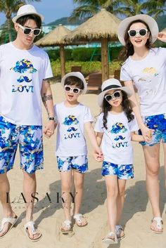 Lasaky - Premium Camouflage Couples Vacation Outfit Set - Short Sleeves for Family of Three - Ideal for Beach Holidays Holiday Hats, Couples Vacation, Family Of Three, Beach Holidays, Stylish Couple, Hat Print, Vacation Outfit, Family Outfits, Beach Holiday