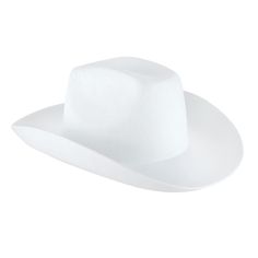 "Buy this Felt Cowboy Hat by by Make Market® at Michaels. This classic cowboy hat is the perfect blank canvas for Halloween costumes, theme party props and other fun events. Embellish it with fabric paints, patches, gemstones and more for a custom design. This classic cowboy hat is the perfect blank canvas for Halloween costumes, theme party props and other fun events. Embellish it with fabric paints, patches, gemstones and more for a custom design. Details: Available in multiple colors One size White Adjustable Western Costume Hats And Headpieces, Adjustable White Western Costume Hats And Headpieces, Adjustable White Western Costume Hat, White Brimmed Country Style Top Hat, White Brimmed Country Top Hat, Country Style White Brimmed Top Hat, White Brimmed Rodeo Costume Hat, Western Costume Hat With Curved Brim In White, White Brimmed Costume Hat For Rodeo