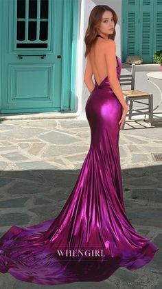 Expertly crafted with a charming halter v-neck design, this mermaid prom dress is the perfect choice for a sophisticated and elegant evening. The sleeveless pleats add a touch of luxury, while the train provides a stunning finishing touch. Make a statement at your next event with this beautiful gown. Burgundy Prom Dress Long, Dress With Train, Beach Wedding Dress Boho, Mermaid Prom Dress, Mother Wedding Dress, Prom Dresses Sleeveless, Burgundy Prom Dress, Formal Party Dress, Lace Mermaid Wedding Dress