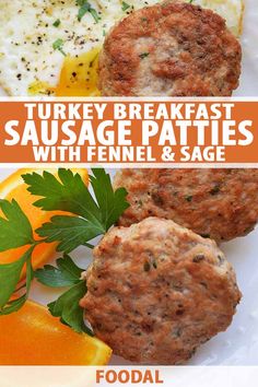 turkey breakfast sausage patties with fennel and sage