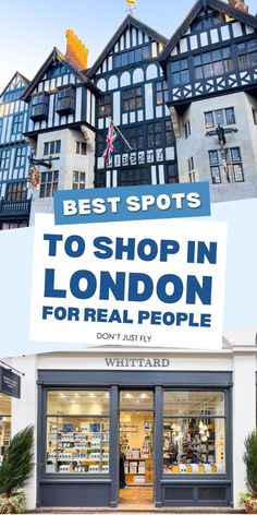 the best spots to shop in london for real people are featured on this advert