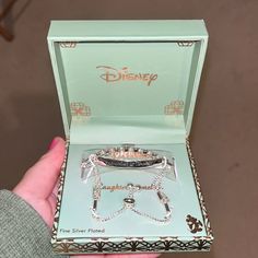 Disney Bracelet “Laughter Is Timeless” With Mickeys Below. Brand New In Box Never Worn. Received As A Gift But Already Have One. Offers Welcome!