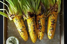 grilled corn on the cob with herb butter