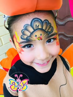 Thanksgiving Face Painting, Thanksgiving Facepainting, Fall Facepainting Ideas, Turkey Face Paint, Fall Festival Face Painting Ideas, Thanksgiving Face Paint, Fall Facepainting, Fall Face Painting Ideas, Kid Face Paint