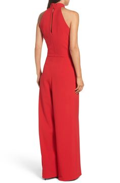 Julia Jordan Halter Wide Leg Jumpsuit | Nordstrom Formal Full-length Jumpsuits And Rompers For Spring, Full Length Formal Jumpsuits And Rompers For Spring, Elegant Spring Jumpsuits And Rompers With Back Opening, Sleeveless Summer Jumpsuits And Rompers With Back Zipper, Sleeveless Jumpsuit With Back Zipper For Spring, Chic Sleeveless Jumpsuits And Rompers With Back Zipper, Sleeveless Jumpsuits And Rompers With Back Zipper For Spring, Sleeveless Spring Jumpsuits And Rompers With Back Zipper, Chic Full-length Strapless Jumpsuit For Spring