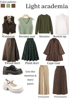 Skirt Styling, Academia Aesthetic Outfit, Academia Outfits, Elegante Casual, Skirt Sets, Light And Dark, Light Academia, Modest Fashion Outfits, Mode Inspo