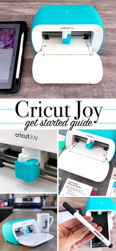 the cricut joy get started guide is shown with instructions to make it easier