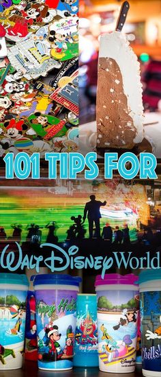 the top ten tips for disney world ice creams are shown in this collage