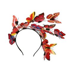 43857209557049 Butterfly Fascinator, Halloween Butterfly, Fairy Wreath, Christmas Headwear, Butterfly Headpiece, Cosplay Hair Accessories, Flower Garland Hair, Wedding Butterfly, Butterfly Garland