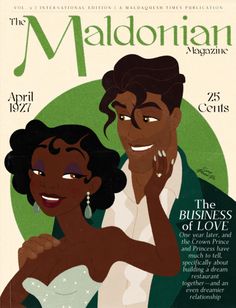 an image of a man and woman on the cover of magazine