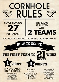 an old poster with instructions on how to play the game and how to win points