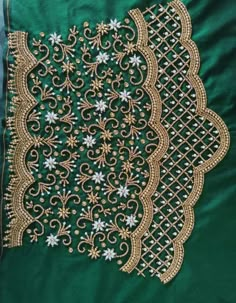 Simple Aari Design, Kodi Design, Sleeve Aari Work, Aari Blouses, Bridal Blouse Design, Magam Work Designs, Simple Aari Work, Magam Work