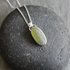 Olive Green Sea Glass Necklace – AccentYourself Minimalist Recycled Glass Necklaces For Gifts, Minimalist Recycled Glass Jewelry For Gifts, Natural Stone Necklaces With Recycled Glass For Gifts, Natural Stones Necklace With Recycled Glass For Gifts, Elegant Handmade Sea Glass Necklace, Gift Necklaces With Natural Stones And Recycled Glass, Sea Glass Jewelry With Natural Stones Gift, Natural Stones Sea Glass Jewelry Gift, Nickel-free Recycled Glass Necklace As A Gift