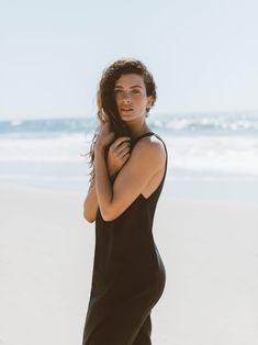 "KEIRA is a open back linen maxi dress. DETAILS - Sleeveless design - Maxi length - Open back - 100% midweight European linen fabric - Cut and sewn to order just for you in our studio COLOR - Black, you can also choose other colors above - Fabric samples are available here https://www.etsy.com/listing/586569696/linen-fabric-samples SIZING & FIT - Fits loose - Bust is approximately 36 inches / 91 cm - Hips is approximately 43 inches / 109 cm - Length is approximately 49 inches / 124 cm - Meas Chic Black Linen Beach Dress, Chic Black Linen Dress For The Beach, Black Maxi Sleeveless Dress For Beach, Black Sleeveless Maxi Dress For The Beach, Black Sleeveless Maxi Dress For Beach, Black Sleeveless Backless Beach Dress, Black Backless Sleeveless Dress For Beach, Black Backless Sleeveless Beach Dress, Black Sleeveless Slip Dress For Vacation