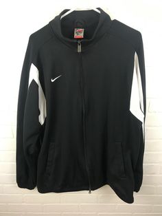 Nike Dri Fit Dry Training Full Zip Jacket Black/White Mens XL. Condition is Pre-owned. *Markings on interior tag (see photo). Shipped with USPS Priority Mail. Nike Dri Fit, Dri Fit, Nike Jacket, Puma Jacket, Mens Fitness, Athletic Jacket, Train, Black And White, White