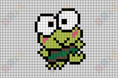 an image of a pixellated character in the form of a cross - stitch pattern