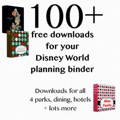 the disney world planning bind is shown in this ad for it's free printable