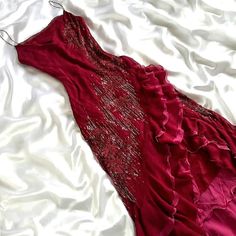 #vintage #dress Red Y2k Prom Dress, Vintage Prom Dresses 90s Red, 90s Maroon Dress, Silk Red Dress, French Cottagecore Red Satin Dress, Vintage Victoria Secret Slip Dress, Birthday Dress 21st, Vintage Dress Blue, 90s Dress