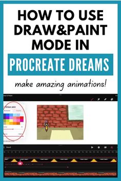 how to use draw and paint in procreate dreams